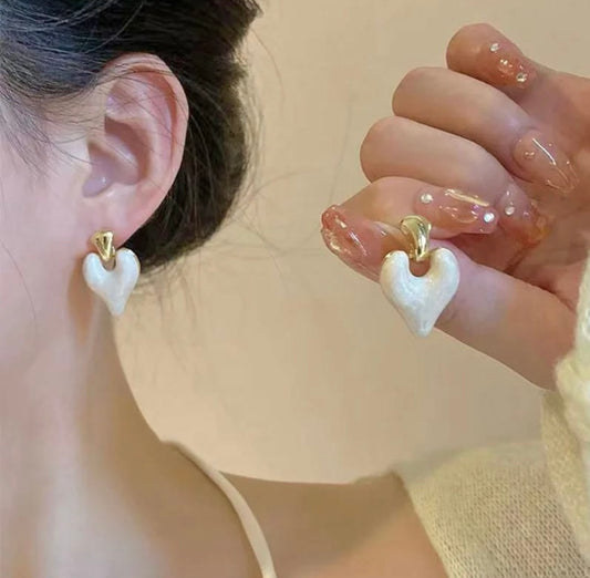 Heart Shaped Studs Earring