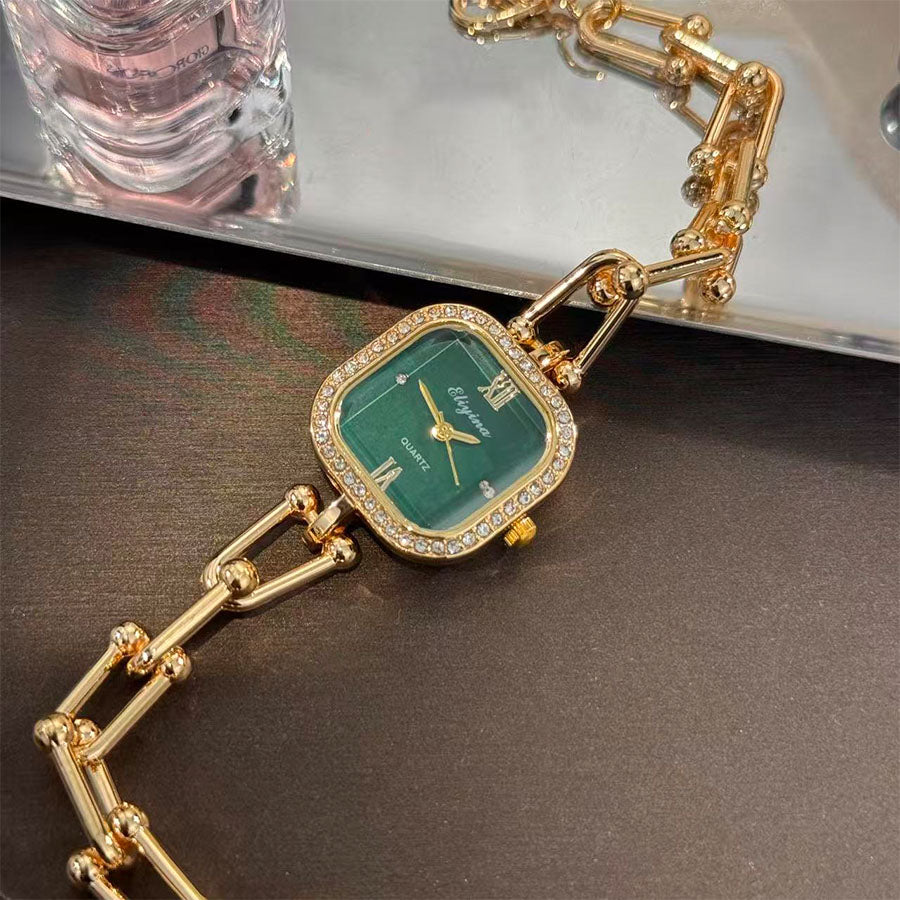 Green Dial Watch Bracelet