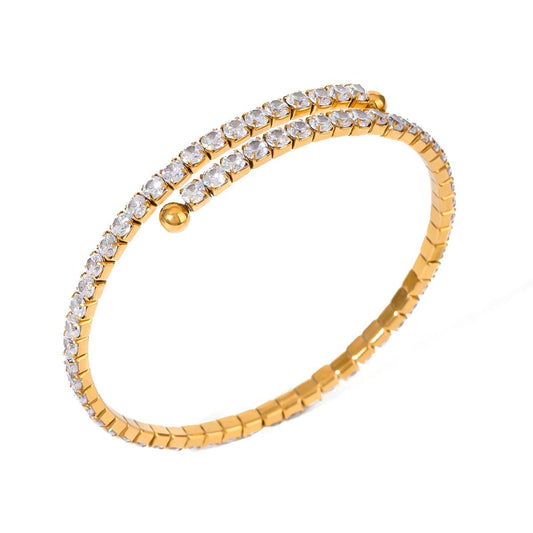 Luxe Gold Plated Adjustable Bracelet