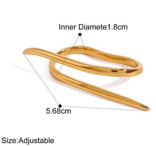 Luxe 18K Gold Plated Statement Ring