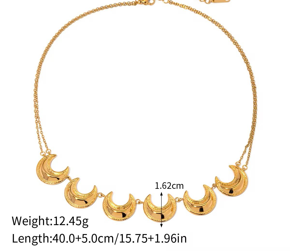 Hina Khan Inspired Moon Necklace