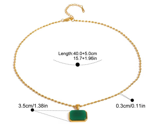 Green Stone Necklace