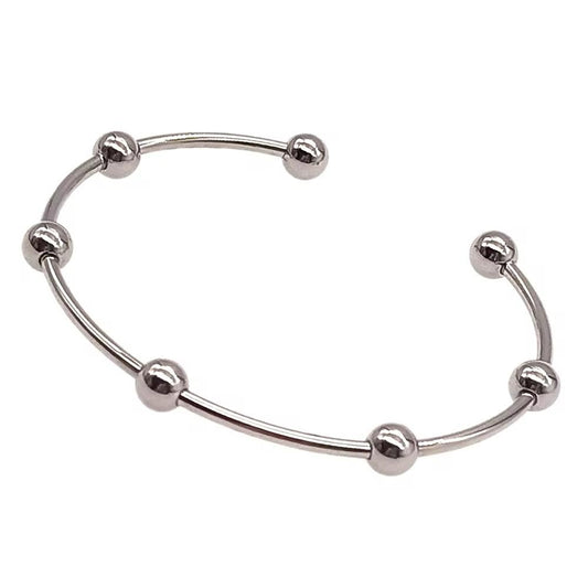 Luxe Silver Plated Adjustable Bracelet