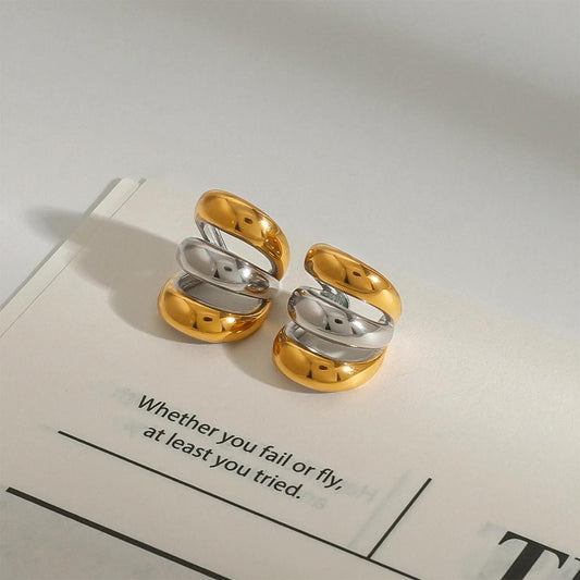 Celeb Inspired Dual Tone Ear Cuffs