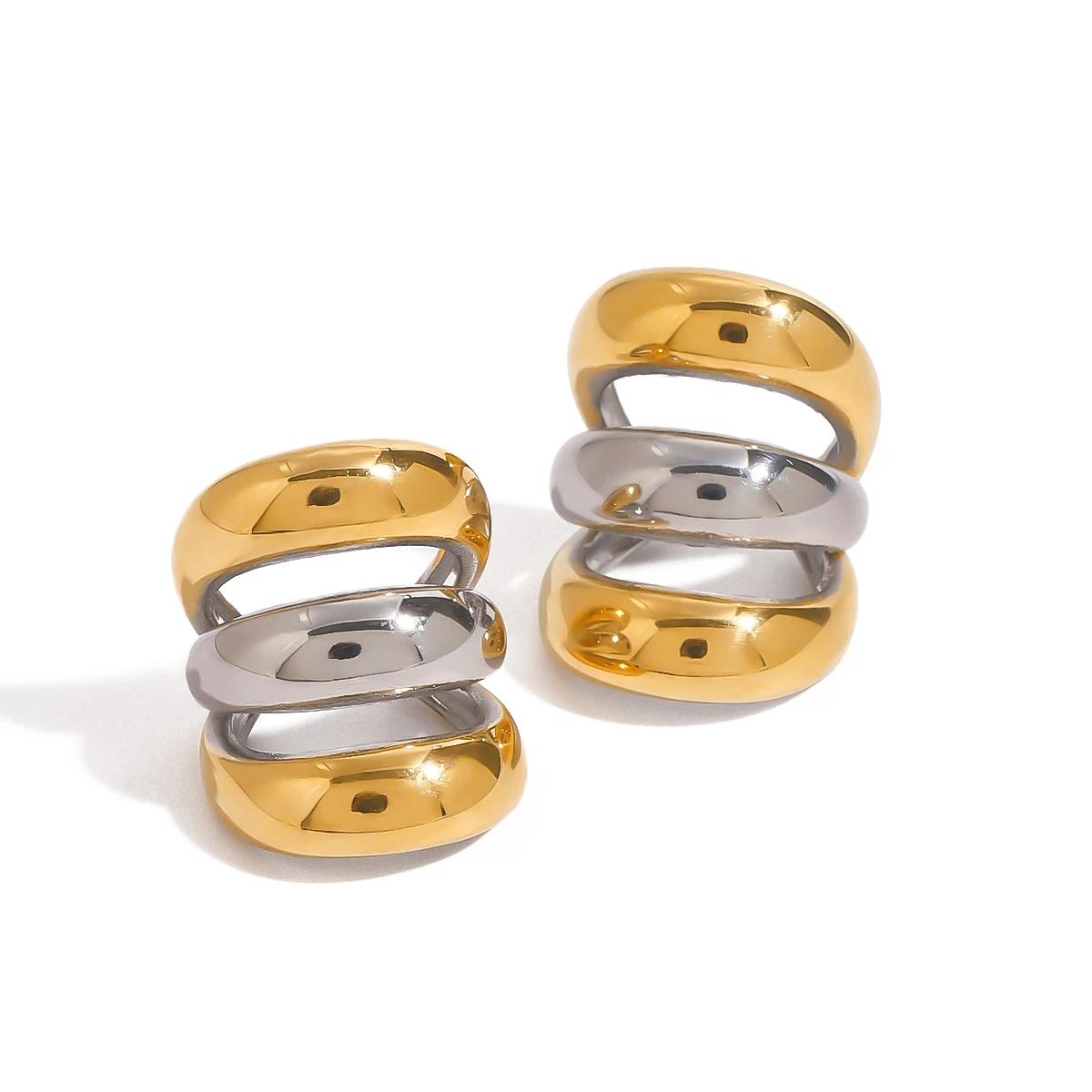 Celeb Inspired Dual Tone Ear Cuffs