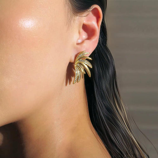 Luxe 18k Gold Studs