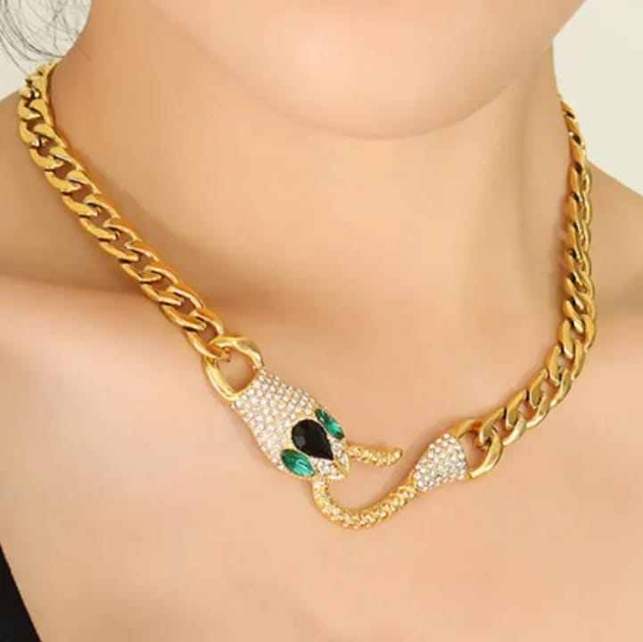 Statement Snake Chain Necklace