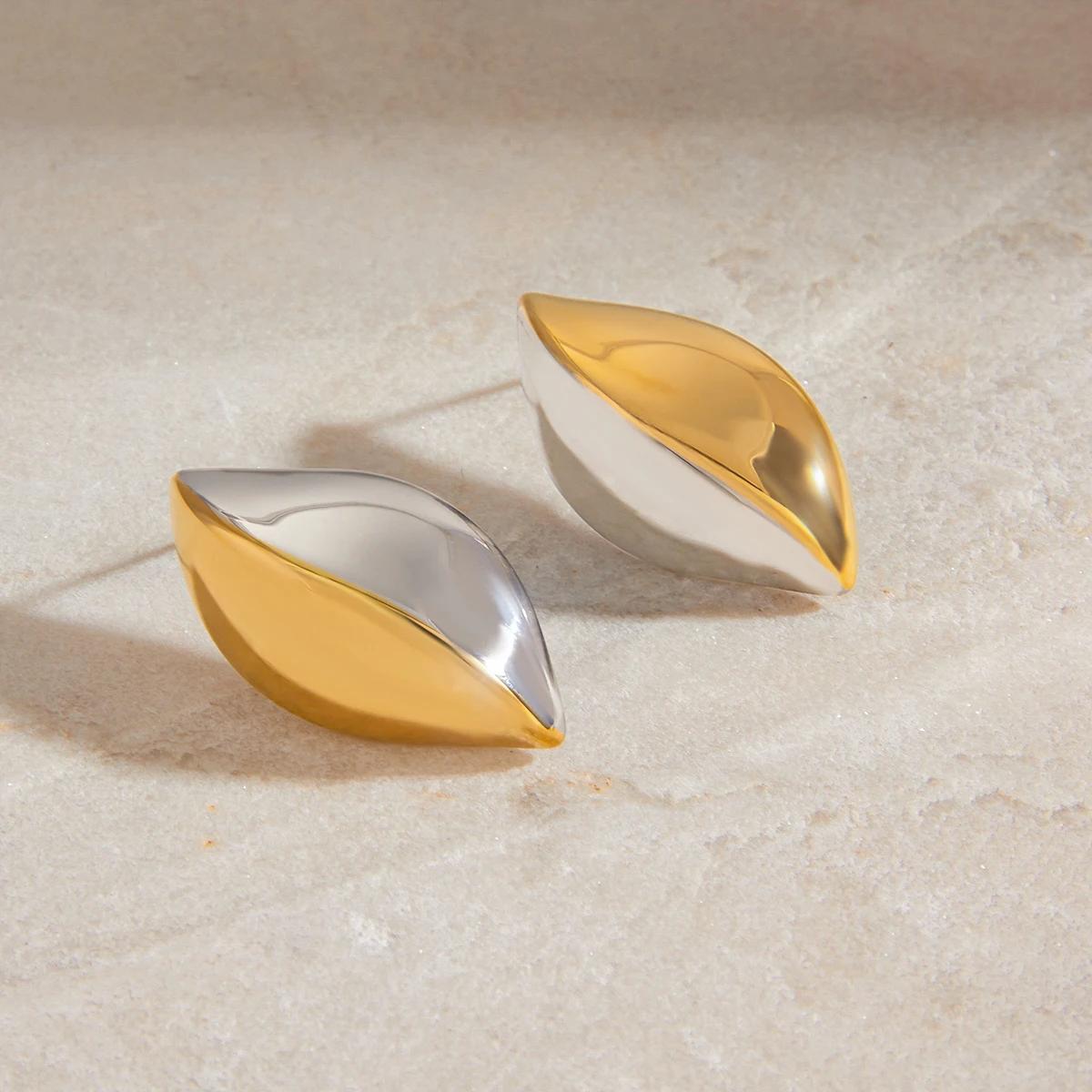 Dual Tone Elliptical Studs