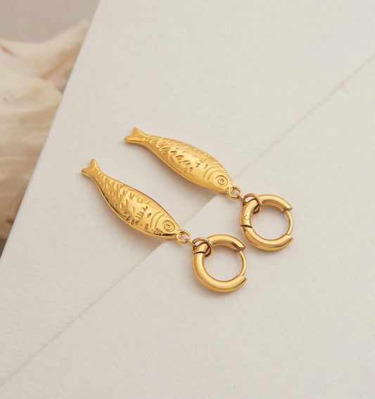 Luxe Fish Drop Earring