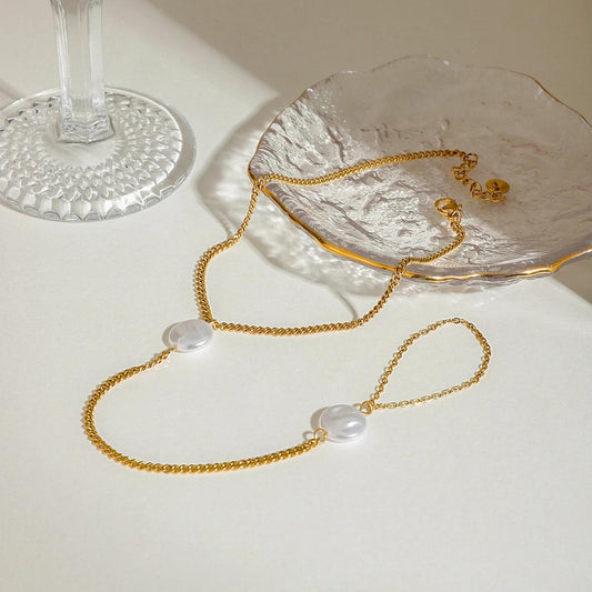 Luxe Pearl Single Anklet