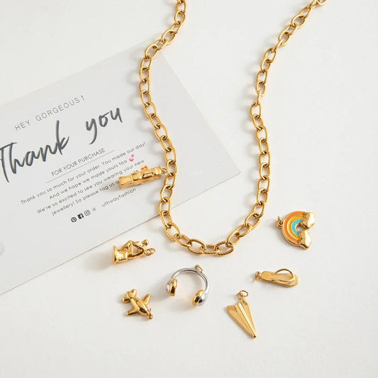 18k Gold Textured Chain