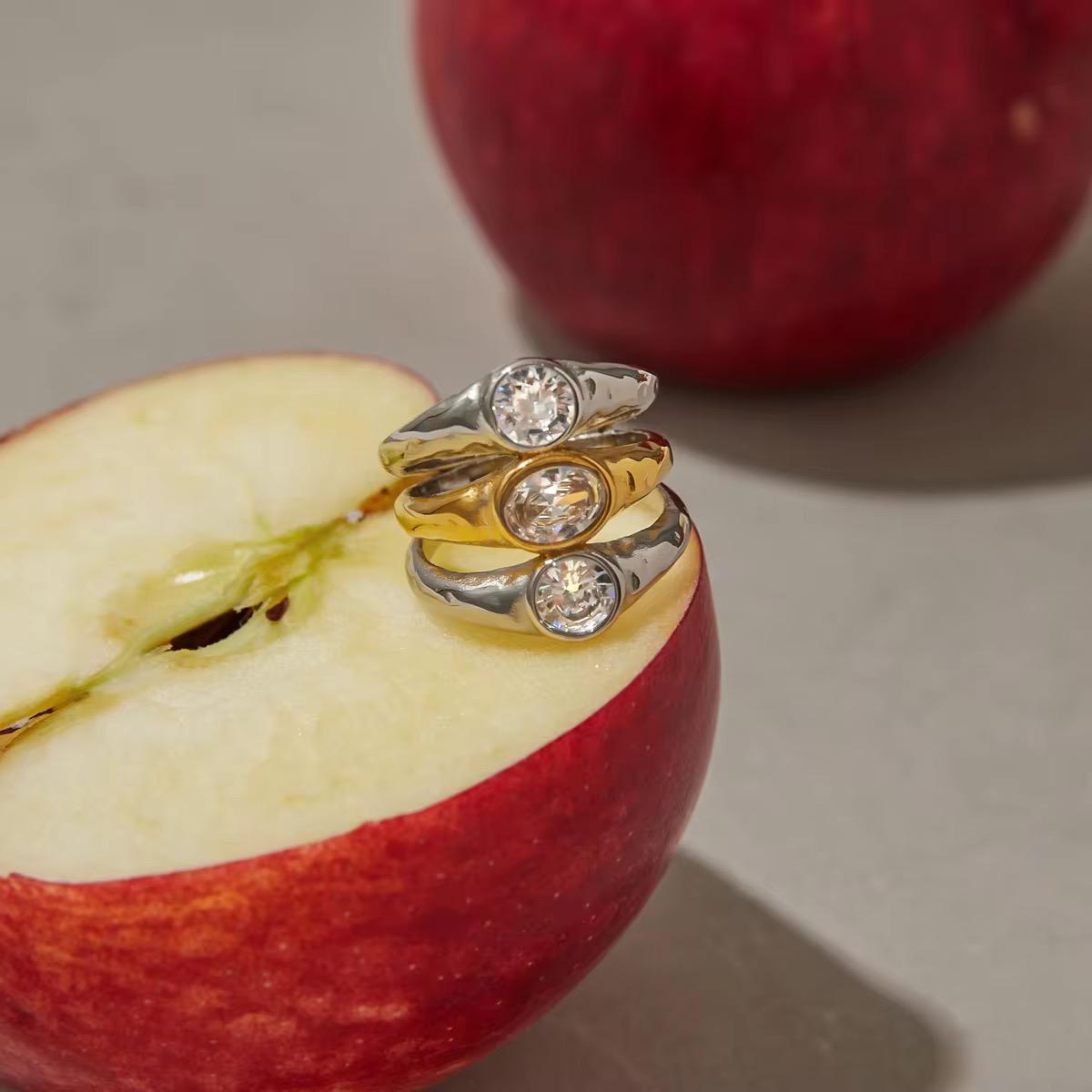 Luxe Dual Tone Diamond Ring