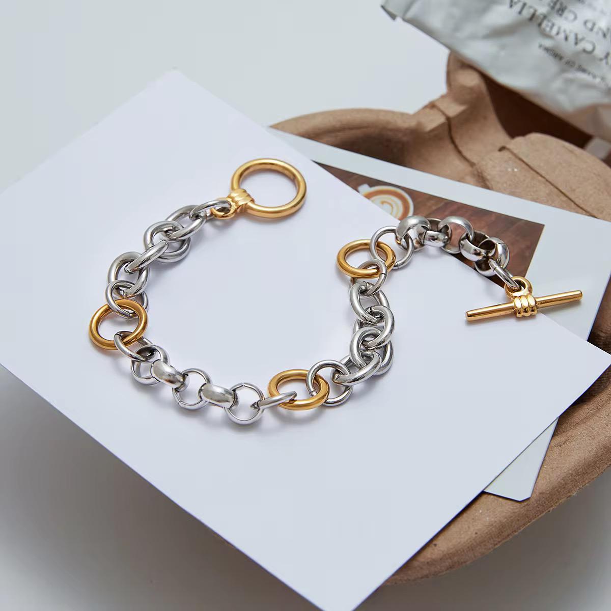 Luxe Dual Tone Chain Bracelet