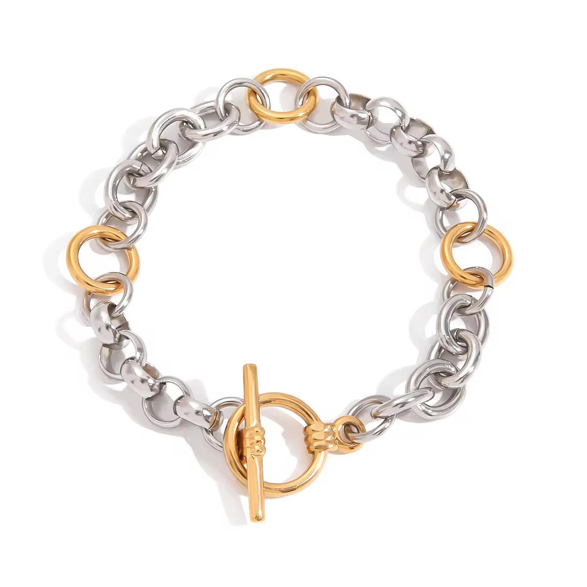 Luxe Dual Tone Chain Bracelet