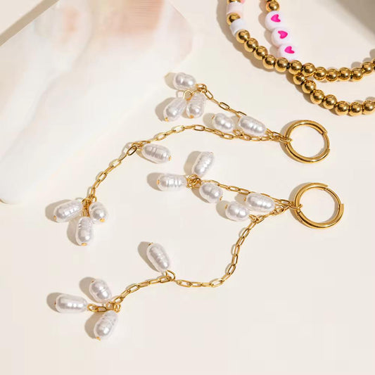 Fresh Water Pearl Drop Earrings