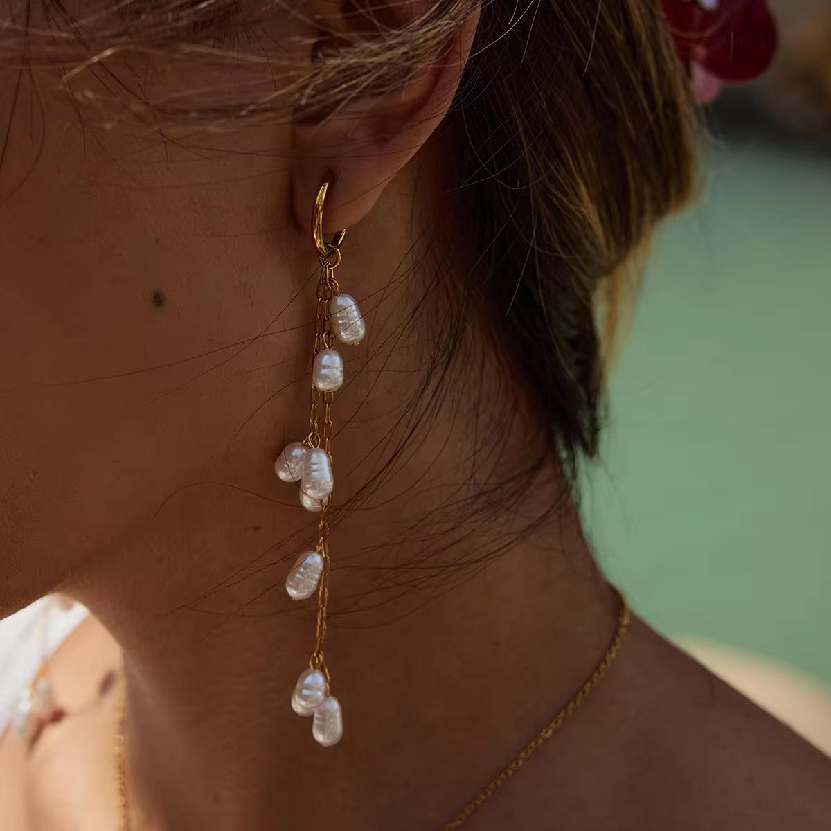 Fresh Water Pearl Drop Earrings