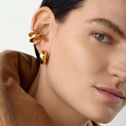 Solid Gold Ear Cuffs