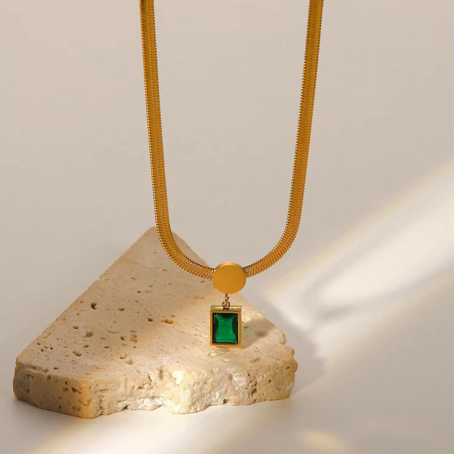 Rama Green Chain Necklace