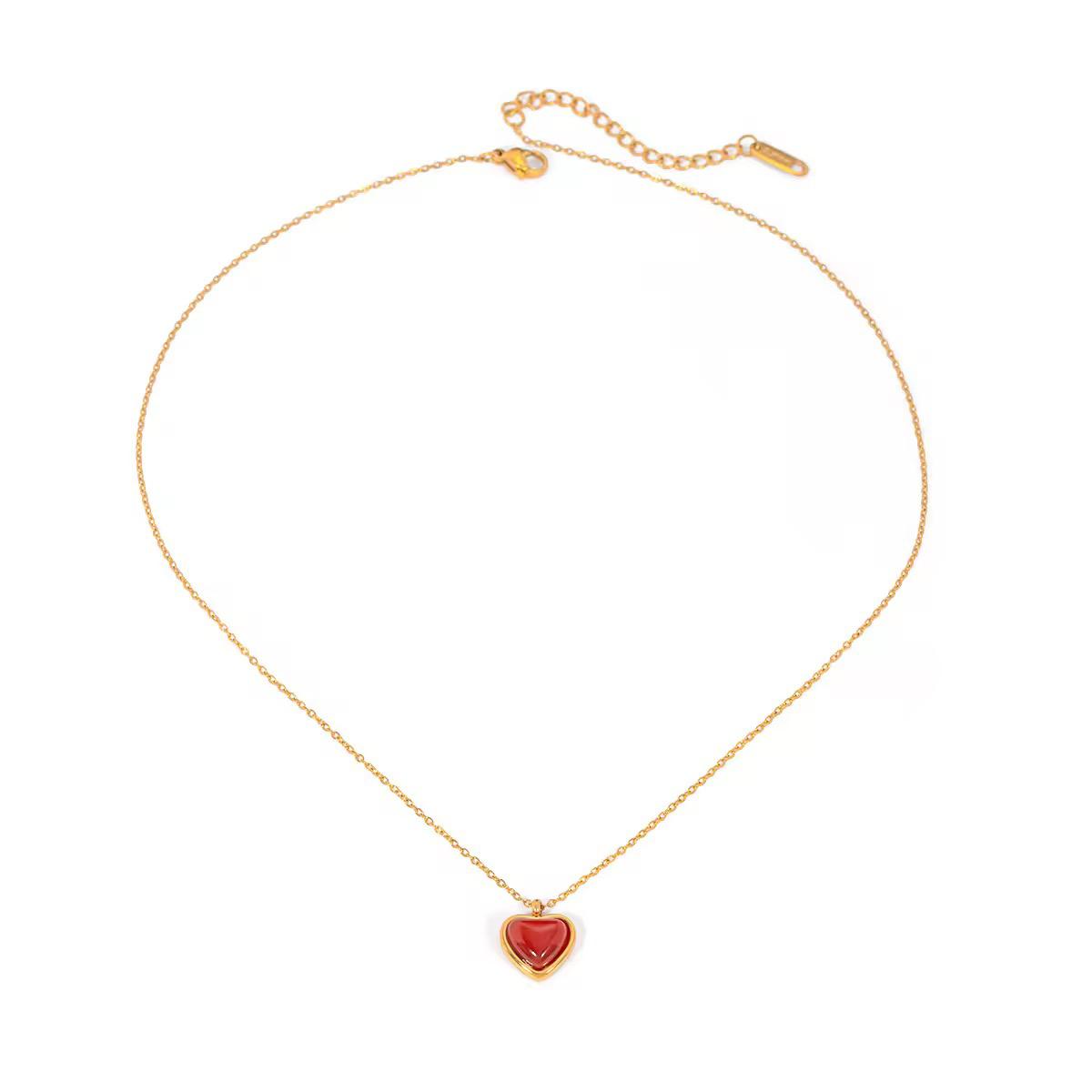 Heart Pendant Chain Necklace