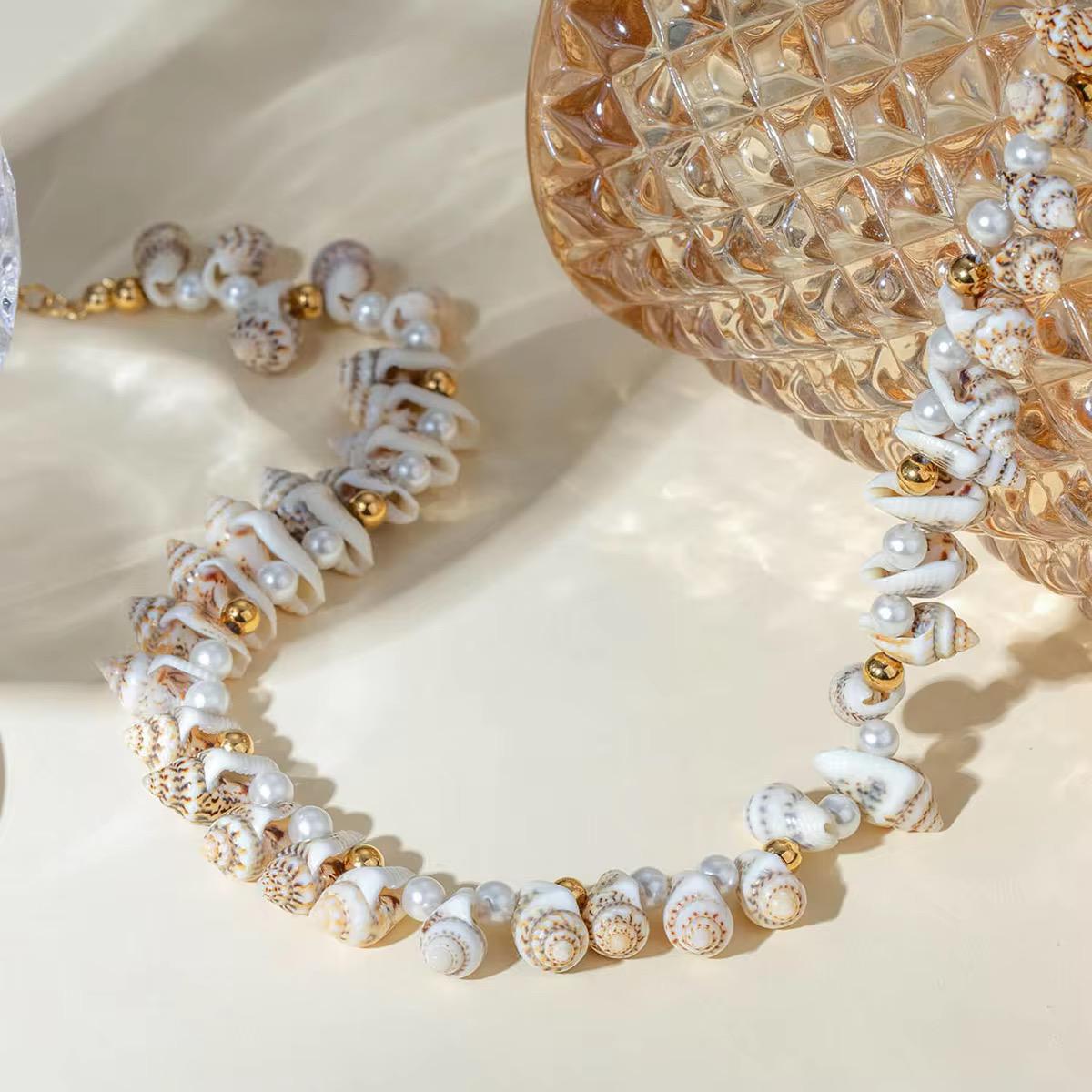 Seashells Pearl Beach Necklace