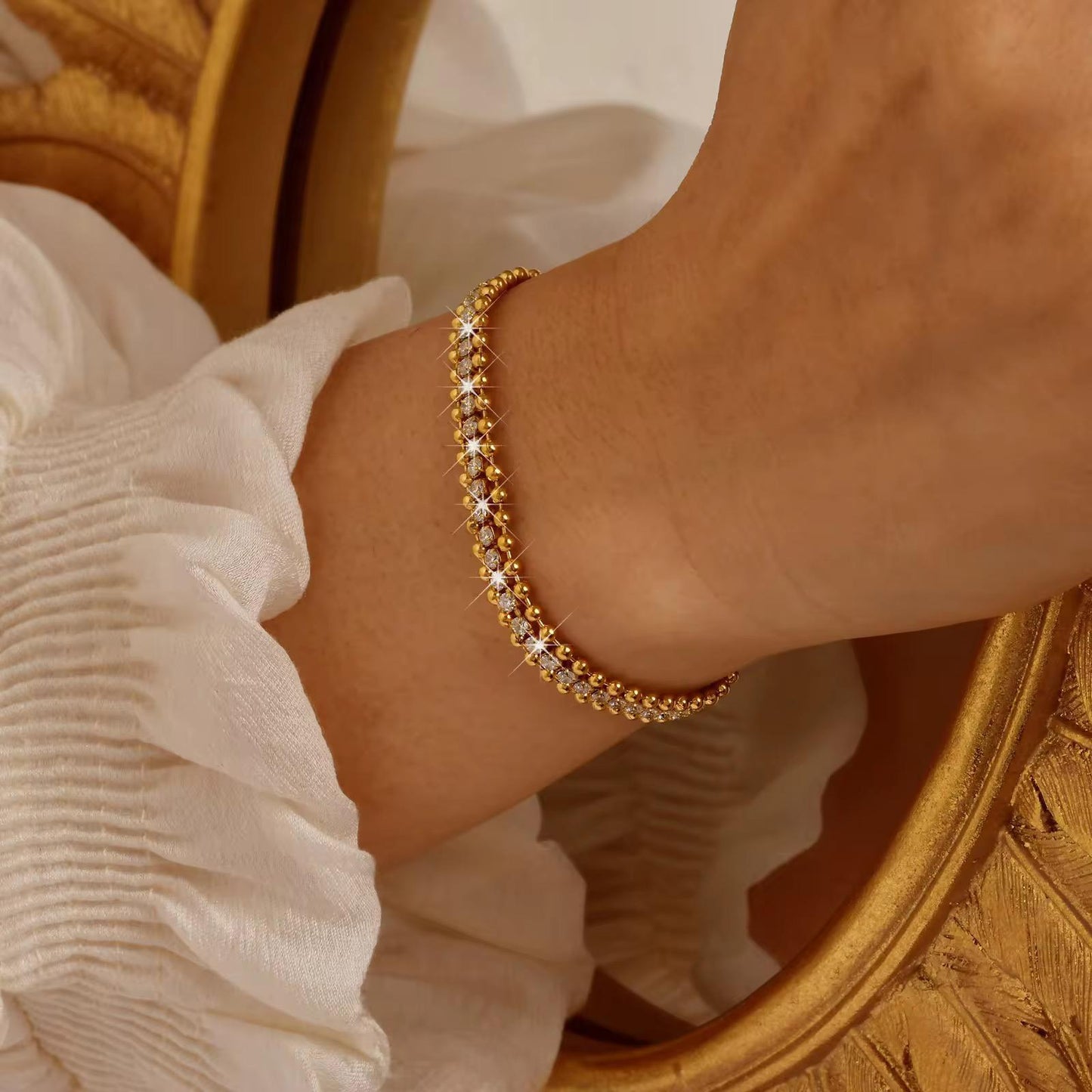 Crystal Tennis Chain Bracelet