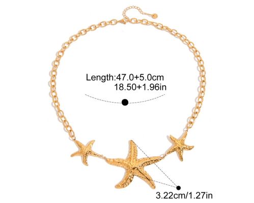18k Gold Plating Star Necklace