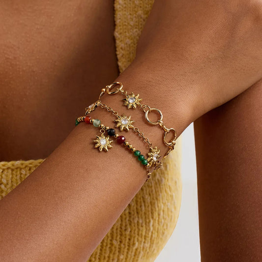 Sunshine Ring Chain Bracelet