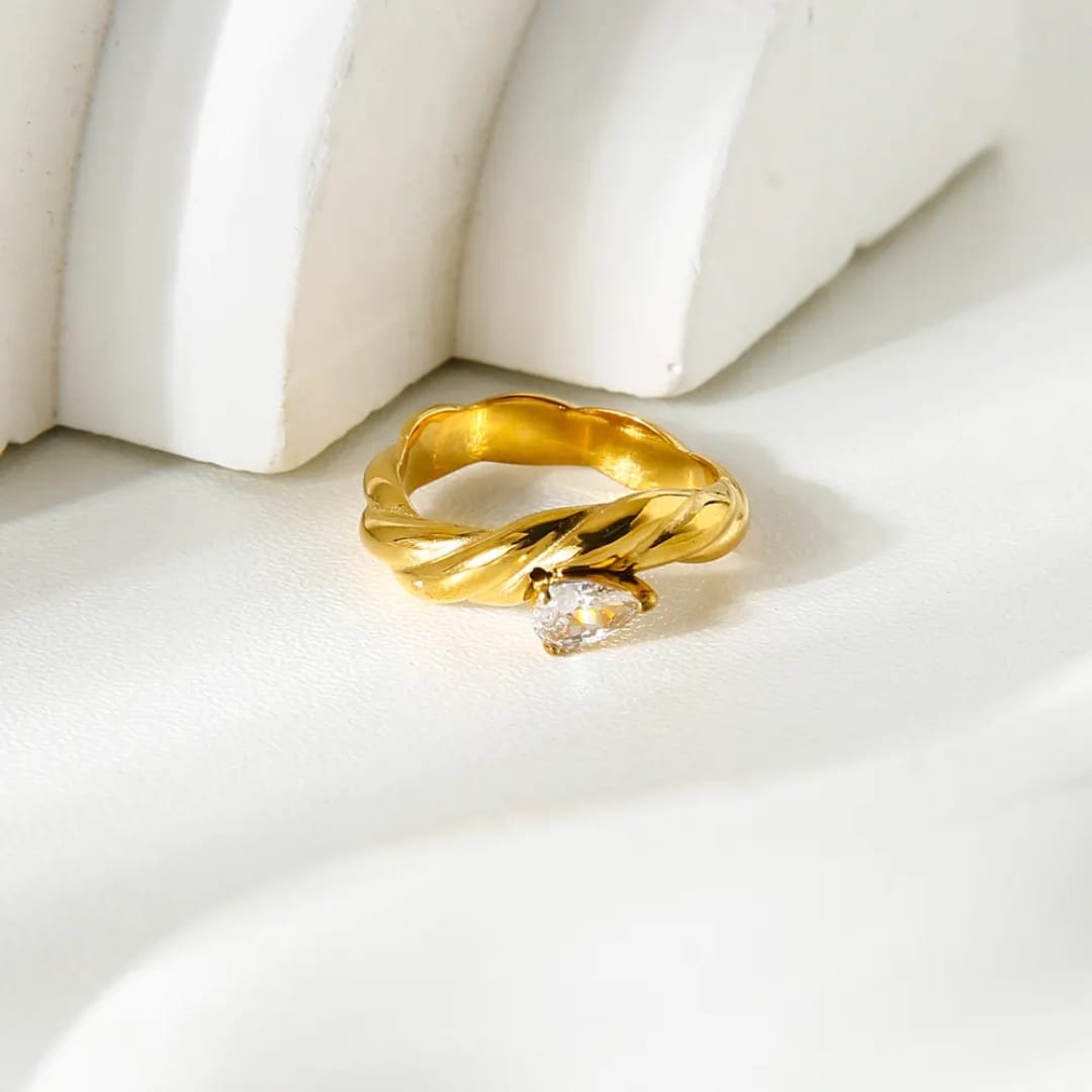 18k Gold Plated Diamond Ring