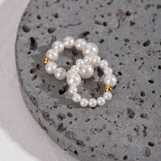 Set of 2 Freshwater Pearl Ring