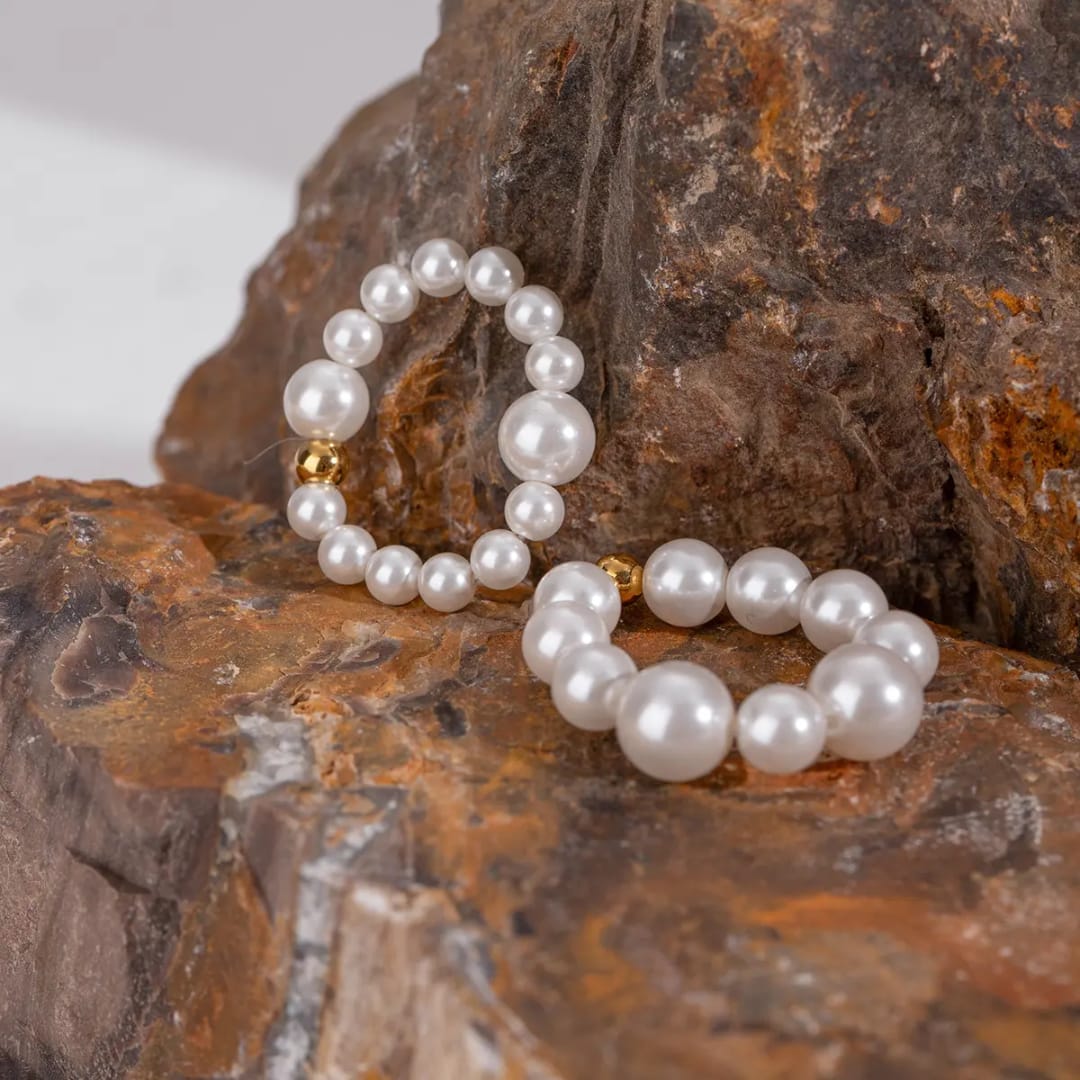 Set of 2 Freshwater Pearl Ring