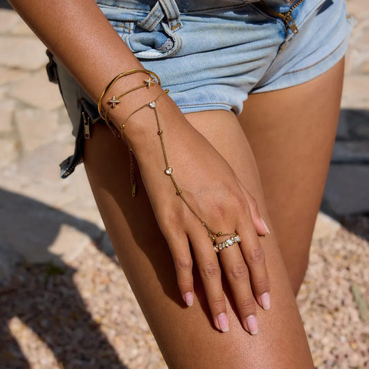 Scattered Stone Band Ring