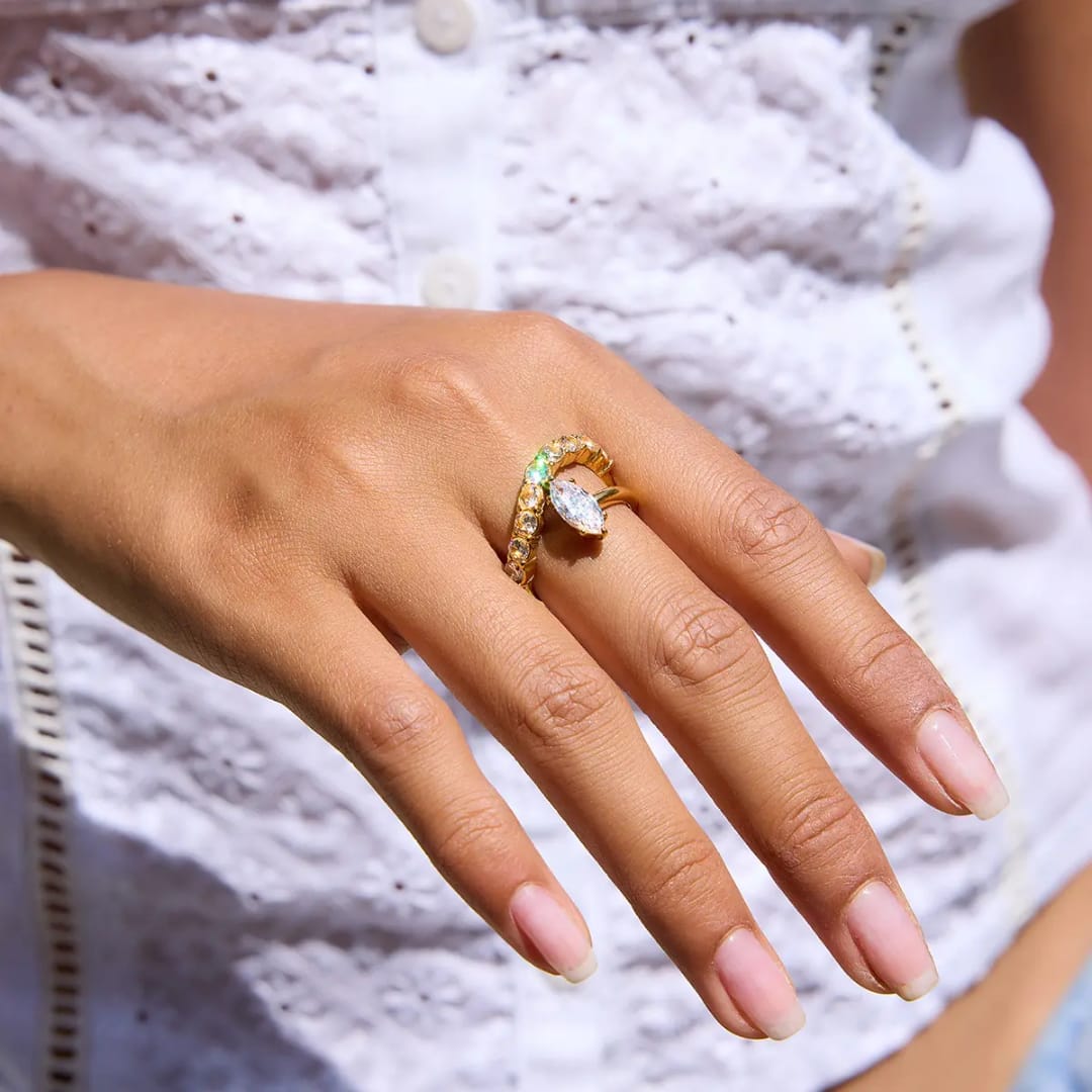 Marquise Cut Diamond Ring