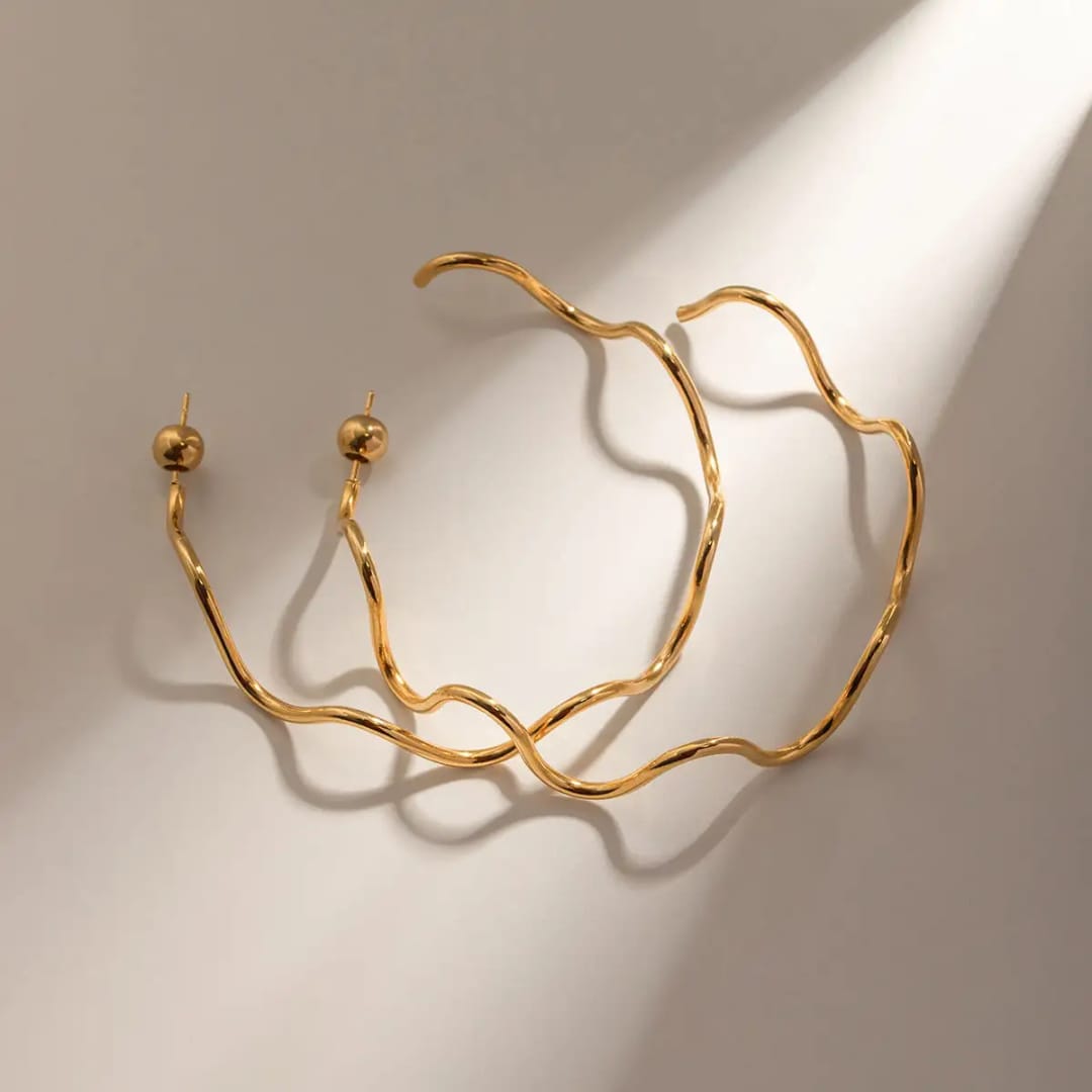 Zigzag Hoop Earrings