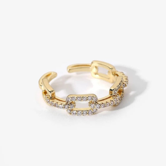 AD Studded Finger Ring