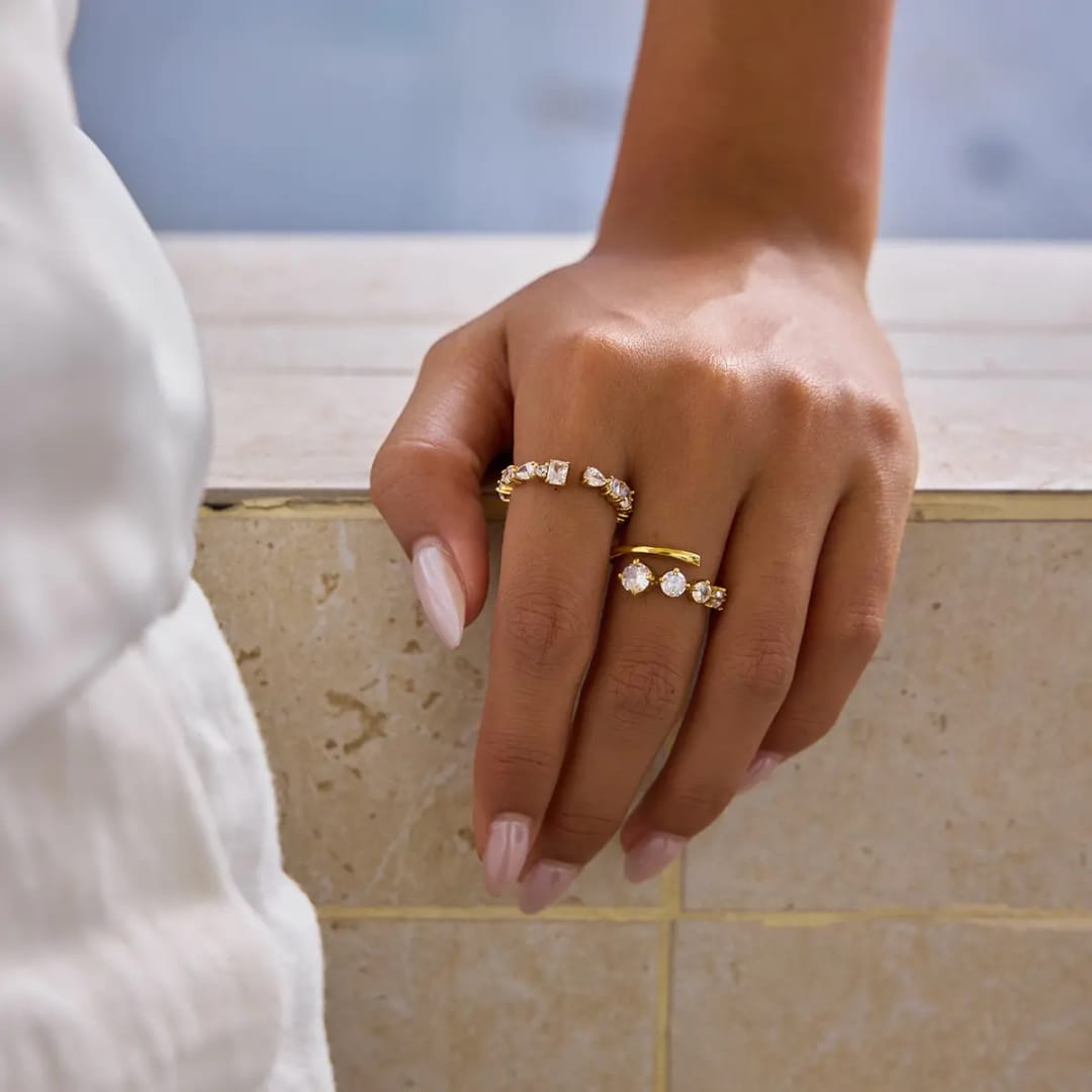 Diamond Gold Plated Ring