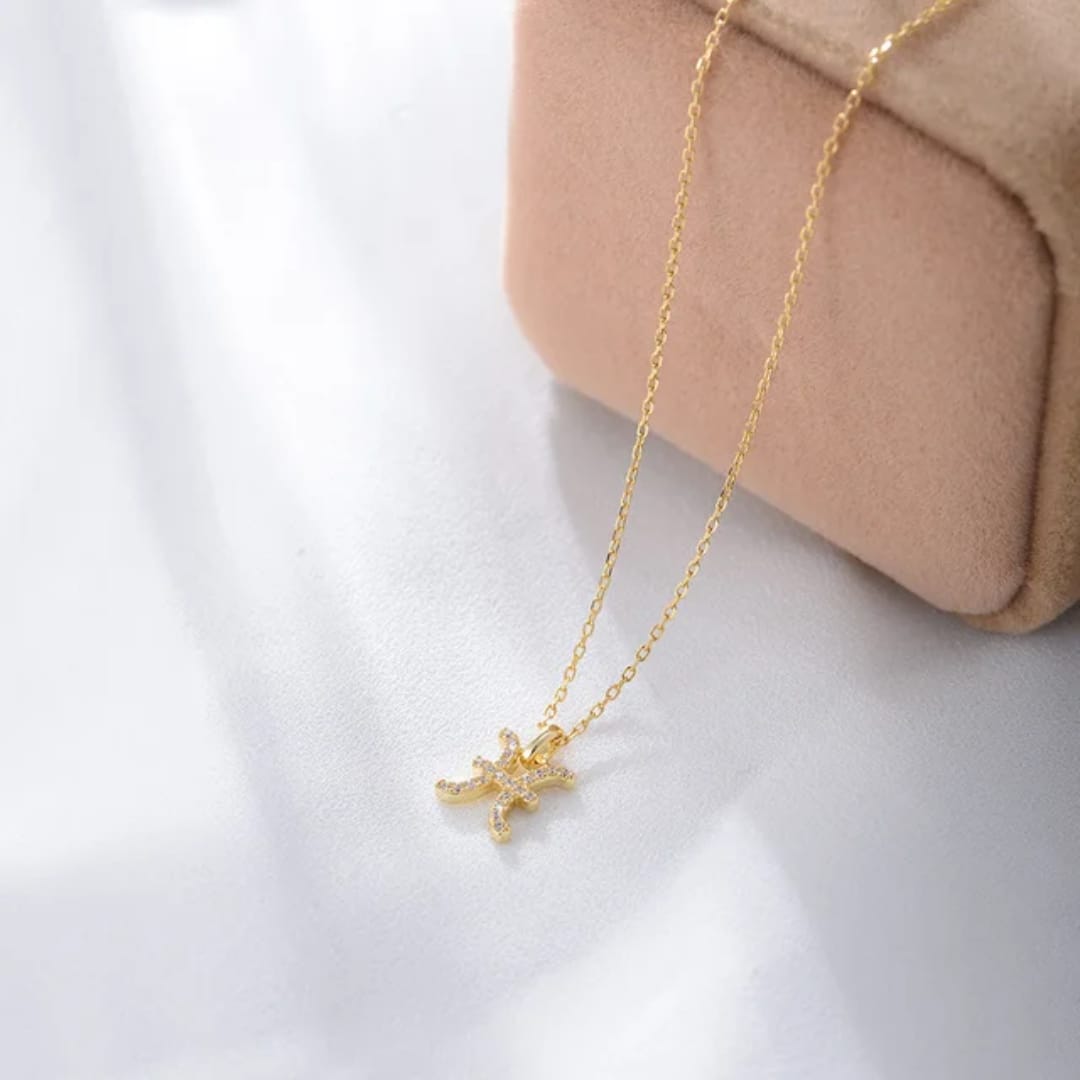 Pisces Zodiac Chain Necklace