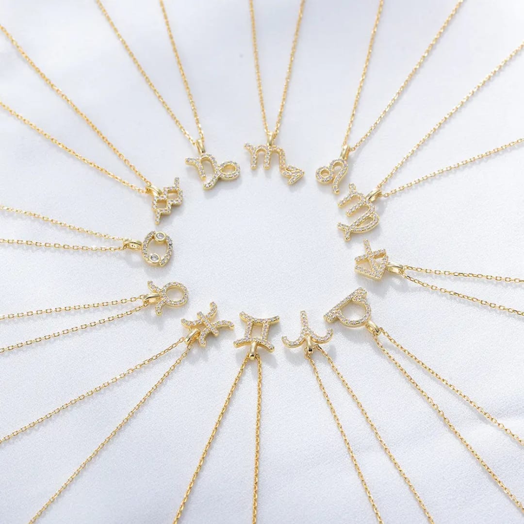 Aquarius Zodiac Chain Necklace