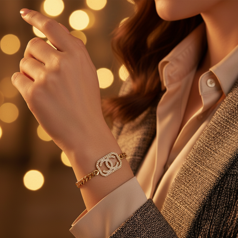Brand Inspired Chain Bracelet