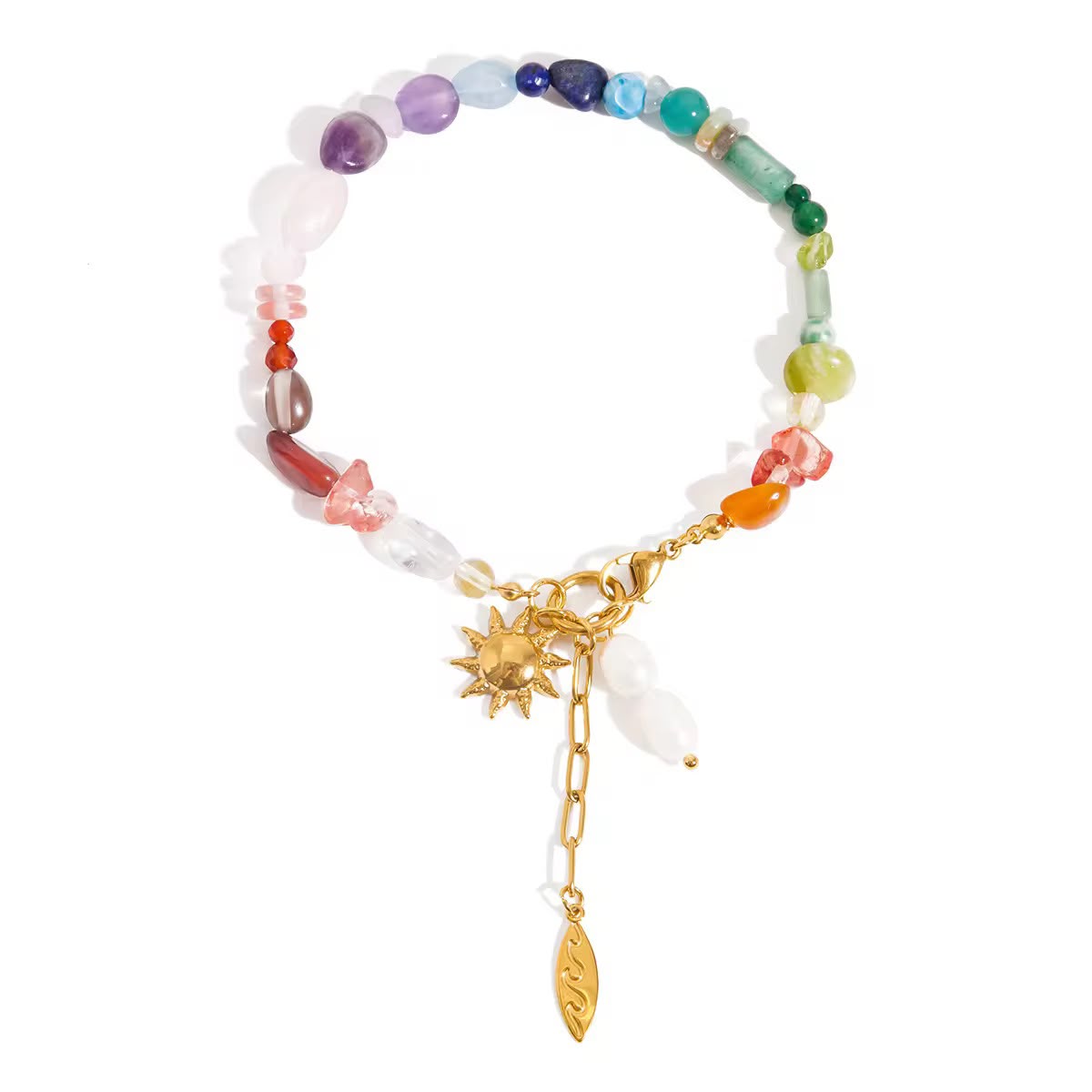 Multicolor Natural Beaded Bracelet