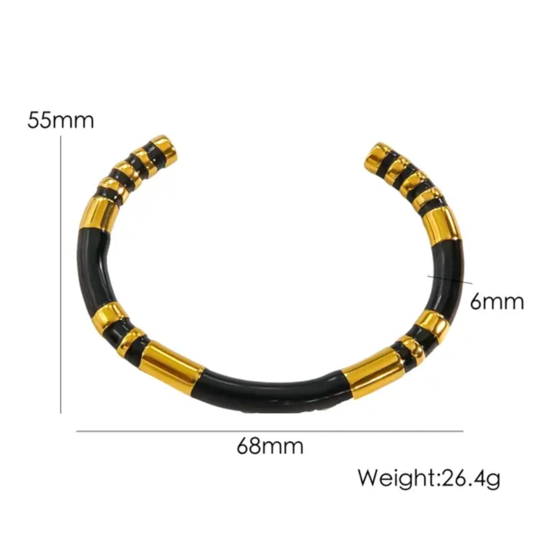 Enamel Titanium Steel Bracelet
