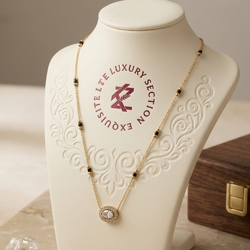 Antitarnish Sleek Diamond Mangalsutra