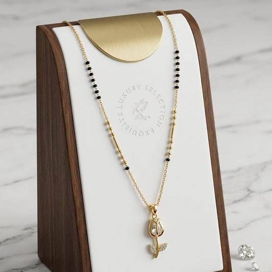 Antitarnish Sleek Tulip Mangalsutra