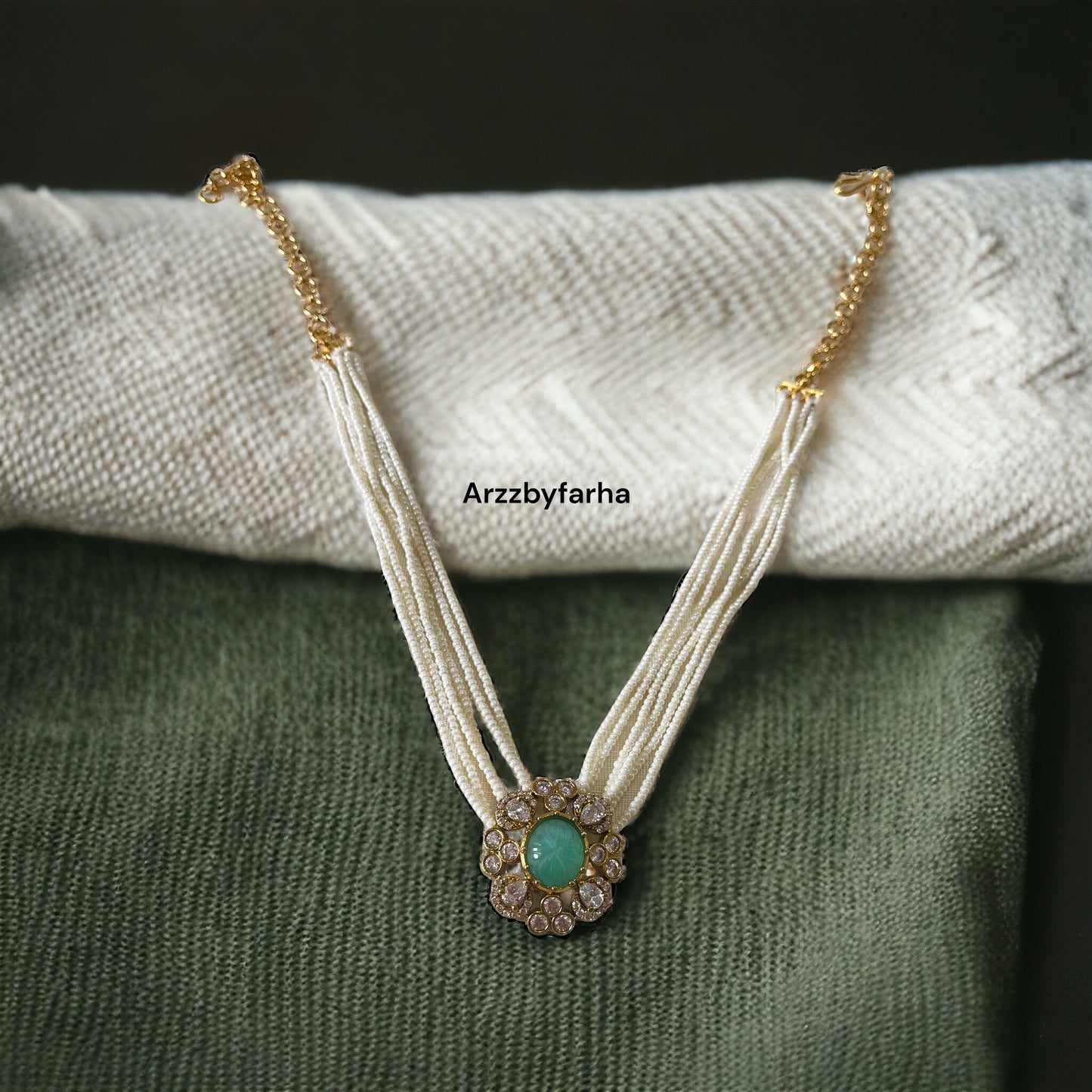 Chid Pearl Moissanite Necklace
