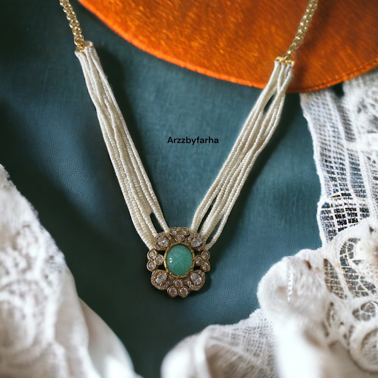 Chid Pearl Moissanite Necklace