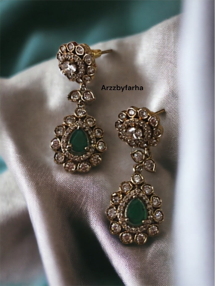 Premium Quality Polki Moissanite Earrings