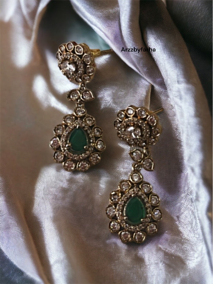 Premium Quality Polki Moissanite Earrings