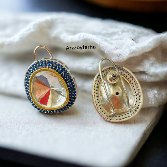 Kundan Polki AD Studded Studs