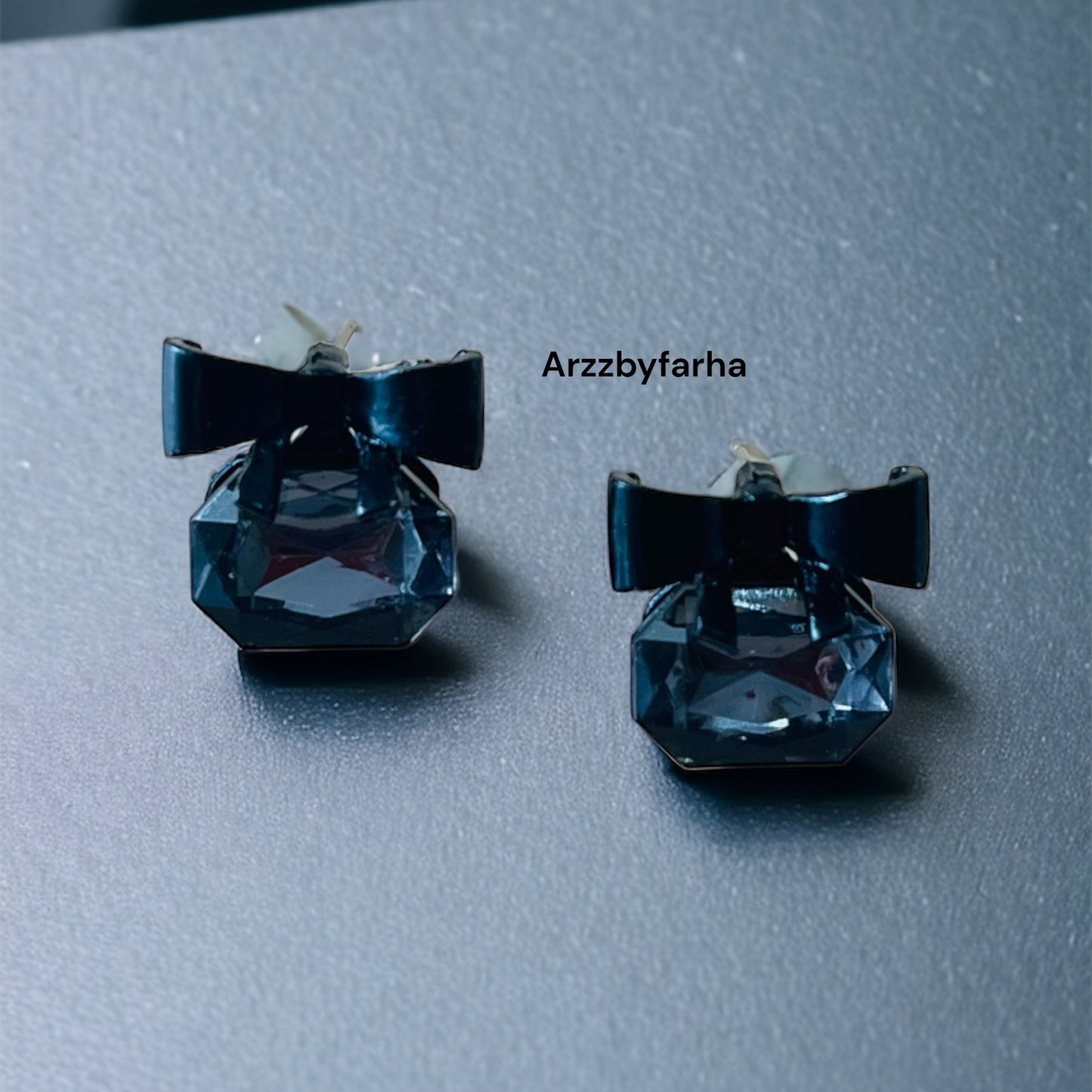Black Bow Earring
