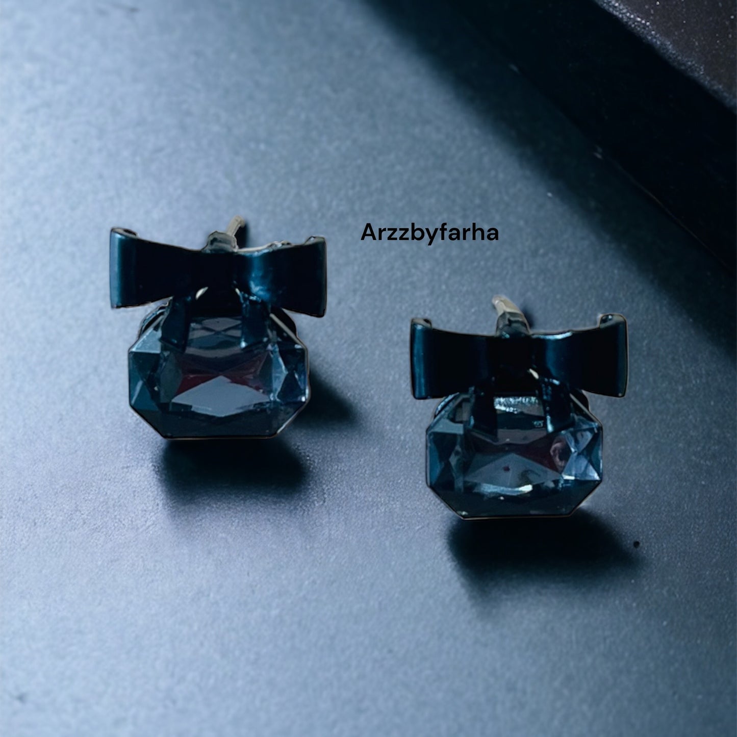 Black Bow Earring