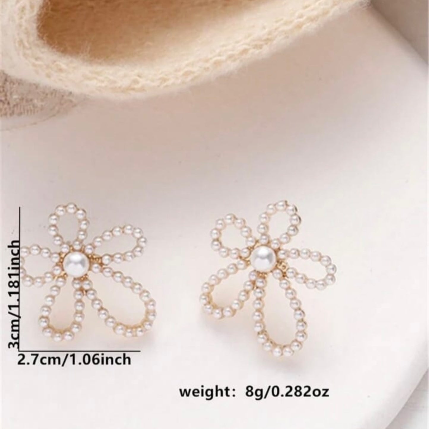 European American Flower Studs Earring